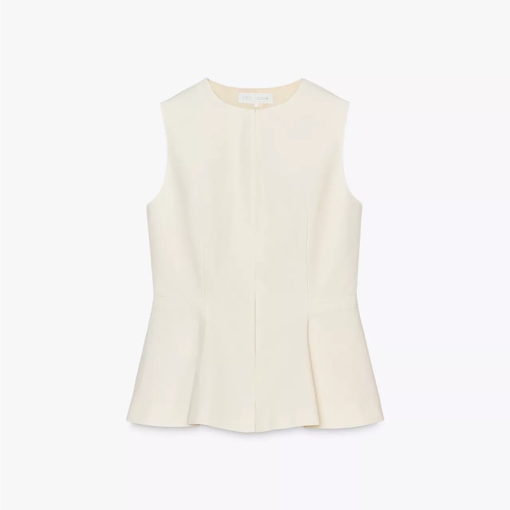 Zara ZW collection peplum vest top - Picture 7 of 10